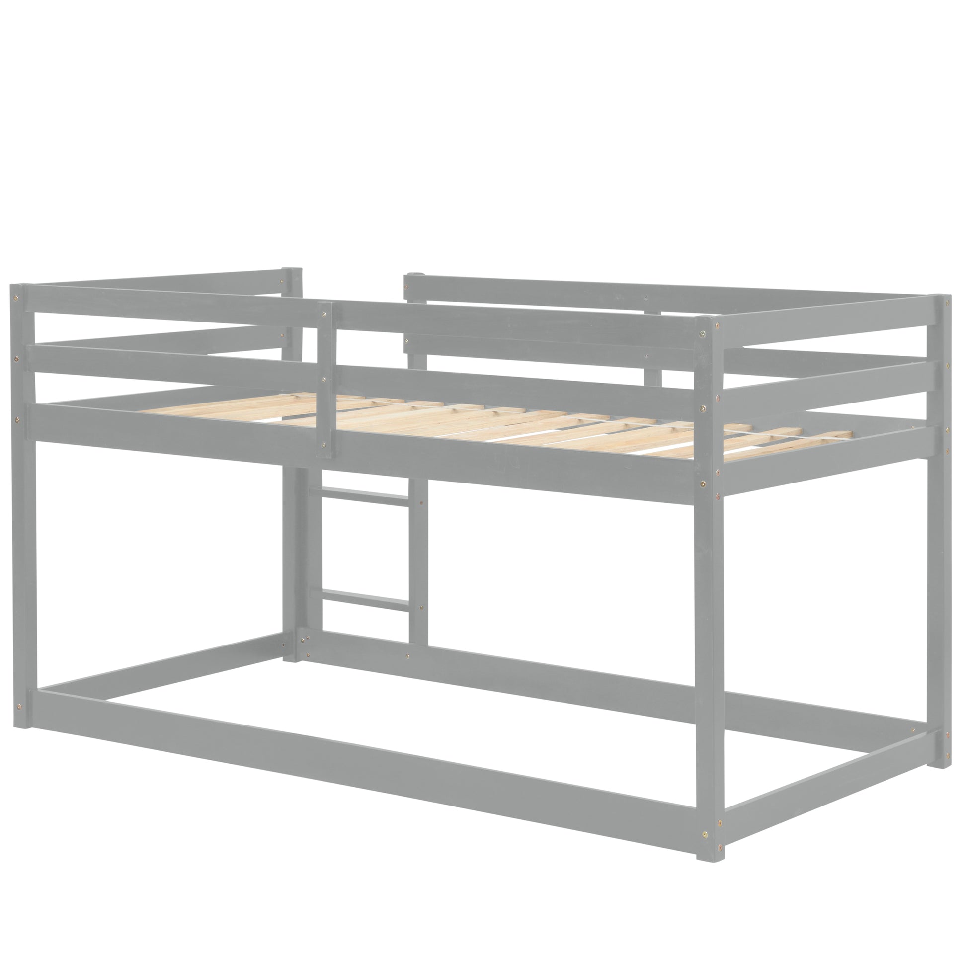 Loft Twin Bedgrey Twin Grey Pine