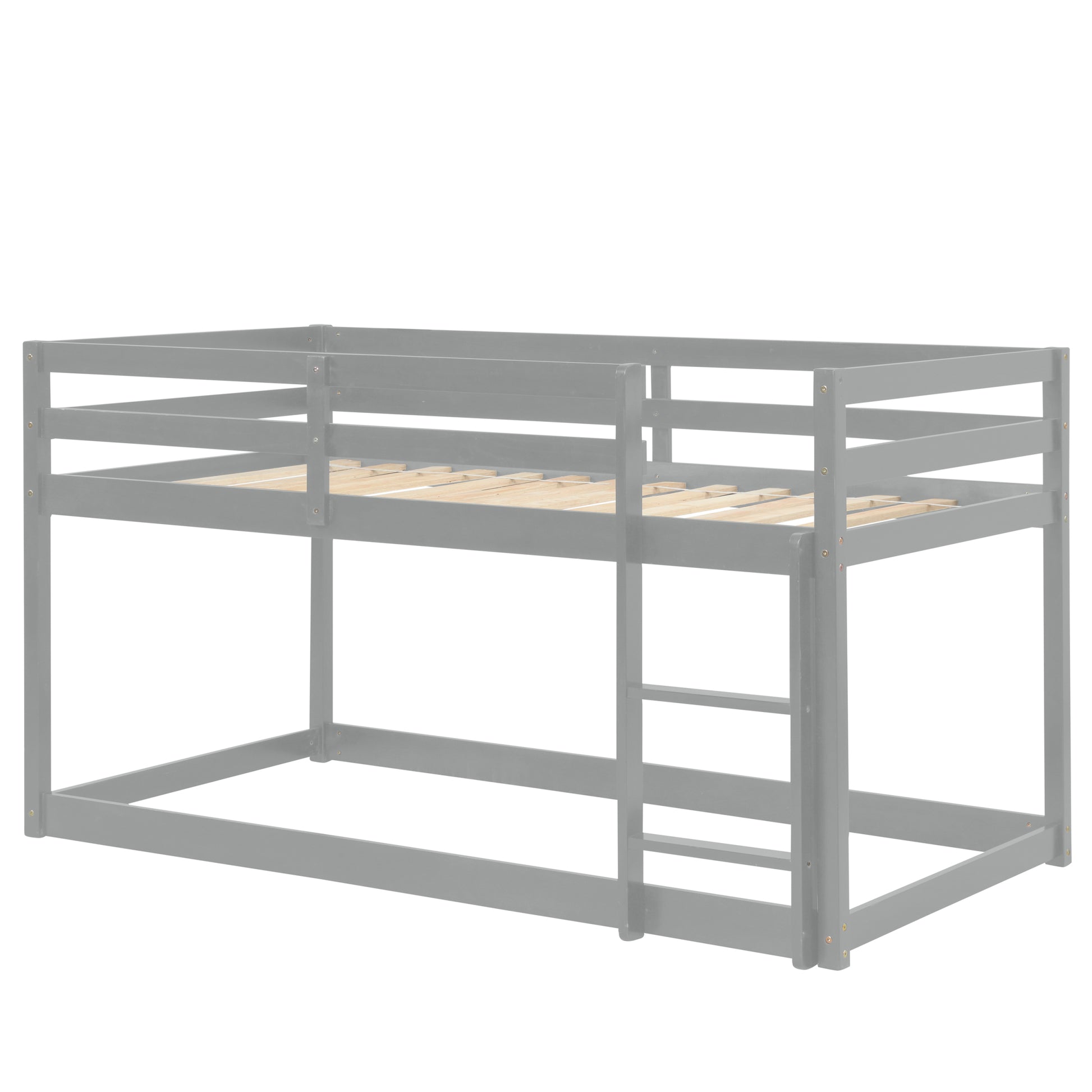 Loft Twin Bedgrey Twin Grey Pine