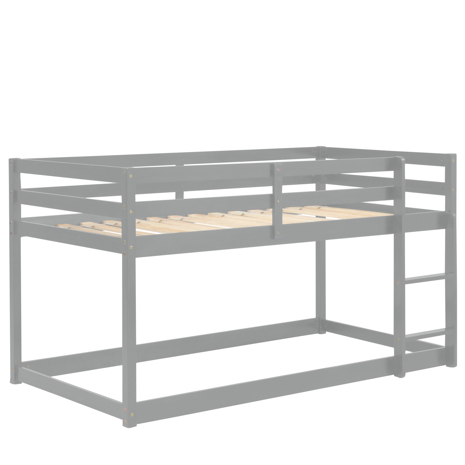 Loft Twin Bedgrey Twin Grey Pine