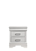 Twin 5 Pc Tufted Upholstery Led Bedroom Set Made With Wood In White Box Spring Required Twin White Wood 5 Piece Set Bedroom Bed Included,Chest Included,Dresser Included,Mirror Included,Nightstand