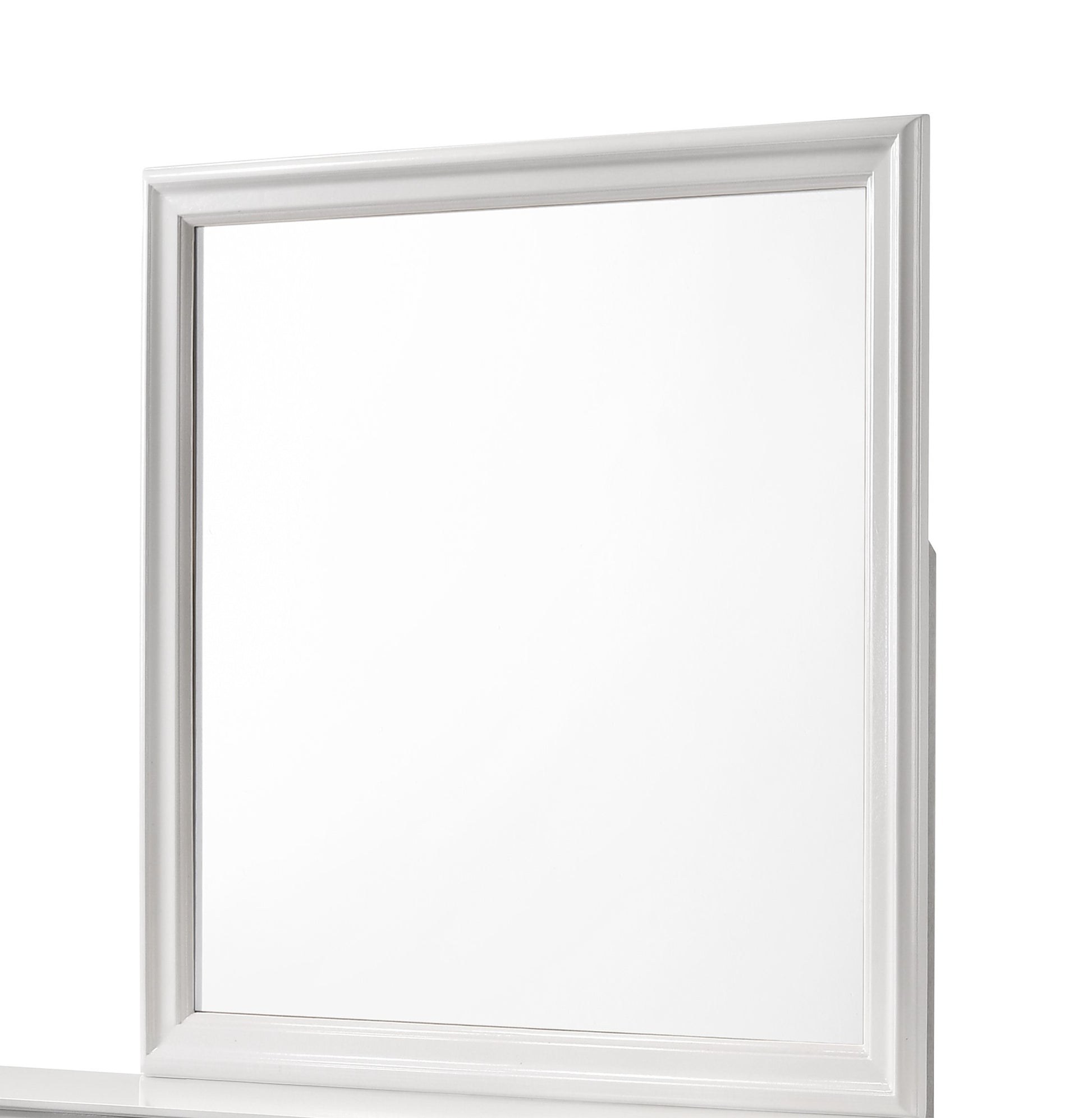 Brooklyn Queen 4 Piece Led Bedroom Set Made With Wood In White Box Spring Required Queen White Wood 4 Piece Set Bedroom Bed Included,Dresser Included,Mirror Included,Nightstand Included Modern Acacia Upholstered Polyester Tufted Wood