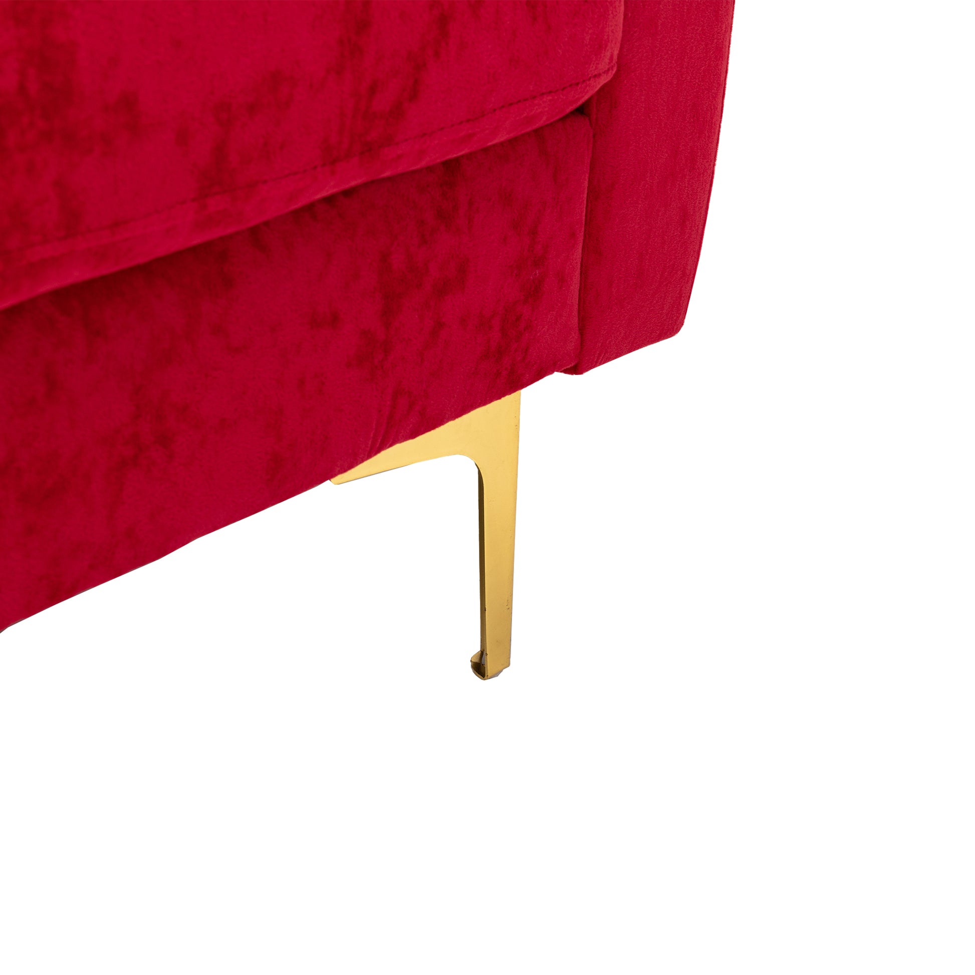 Coolmore U Shape Sectional Sofa With Ottomanreversible Sofa Couch For Living Room,Spacious Furniture,Durable Couch Removable And Machine Washable Cover Red Velvet Red Primary Living Space Foam Velvet 4 Seat