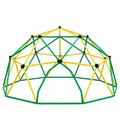 Kids Climbing Dome Tower 12 Ft Jungle Gym Geometric Playground Dome Climber Monkey Bars Play Center, Rust & Uv Resistant Steel Supporting 1000 Lbs Light Green Metal
