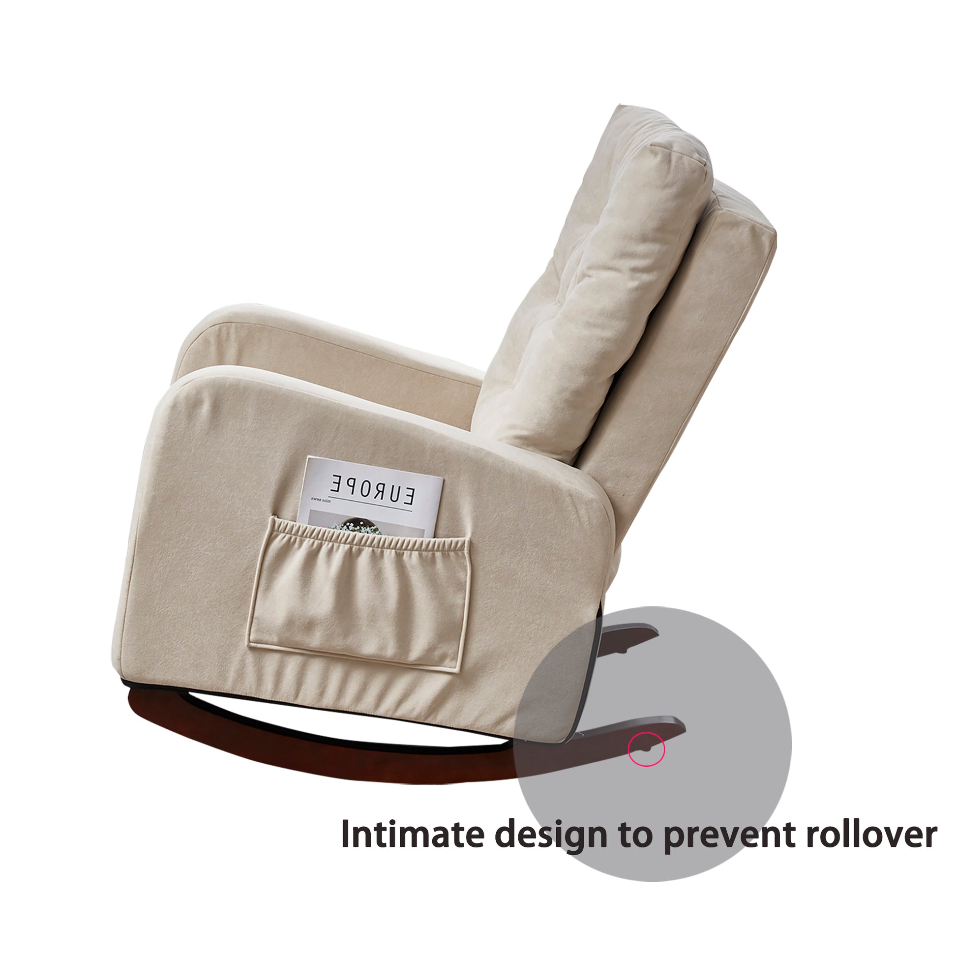 Single Sofa Reclining Chair Japanese Chair Lazy Sofa Tatami Balcony Reclining Sofa Adjustable Chair Beige Metal