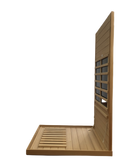 Hemlock Mini One Person Far Infrared Door On The Left Of The Indoor Sauna Room Natural Solid Wood