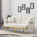 Cream White Velvet Sofa Bed Cream White Velvet Wood Foam Velvet 2 Seat
