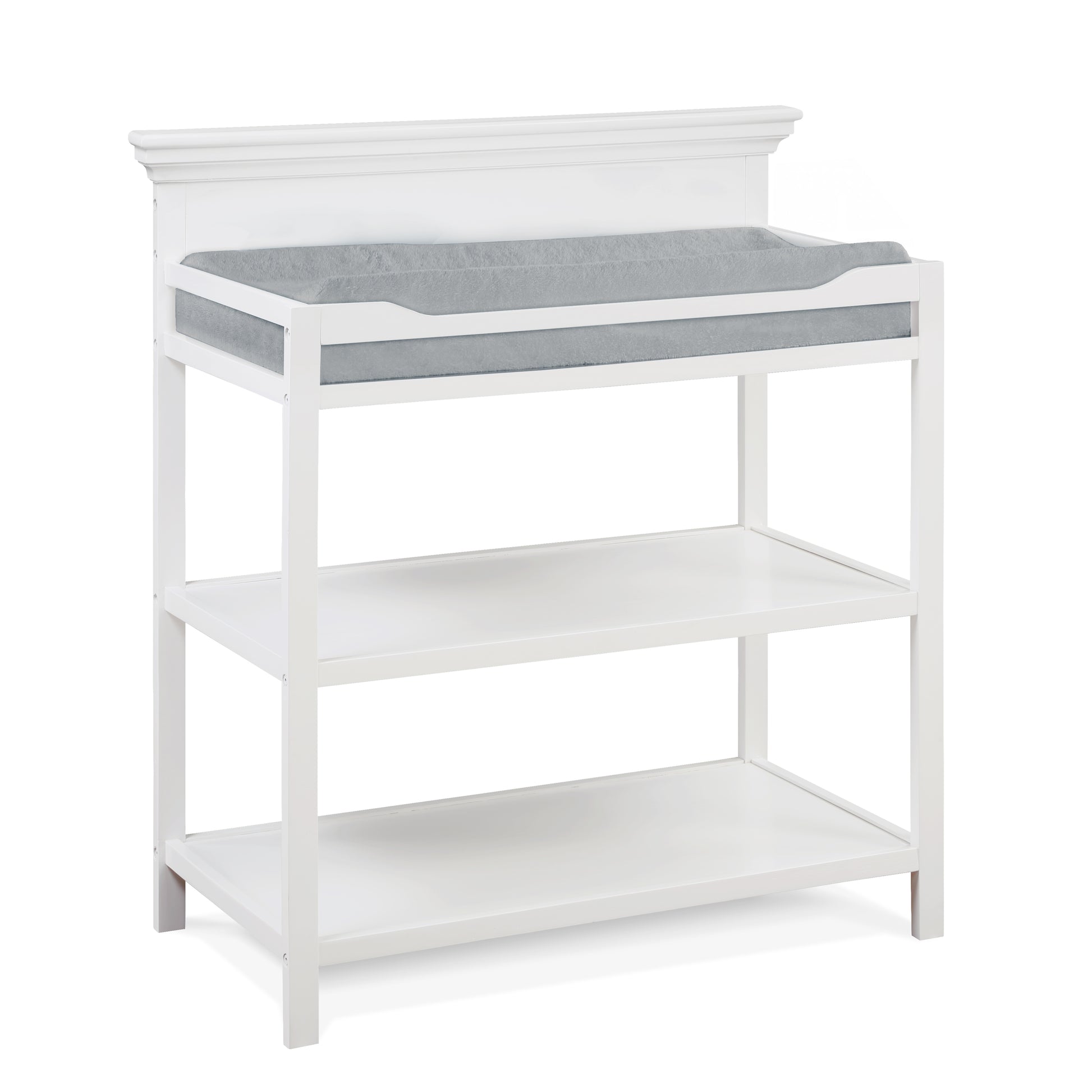 Universal Changing Table White White Solid Wood