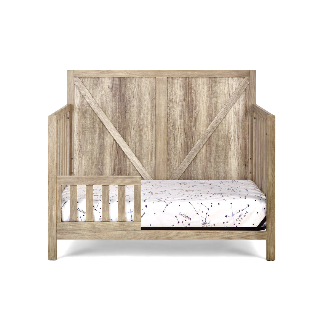 Barnside Toddler Guard Rail Vintage Chestnut Chestnut Wood