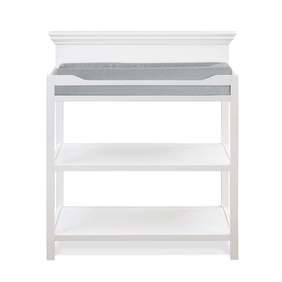 Universal Changing Table White White Solid Wood