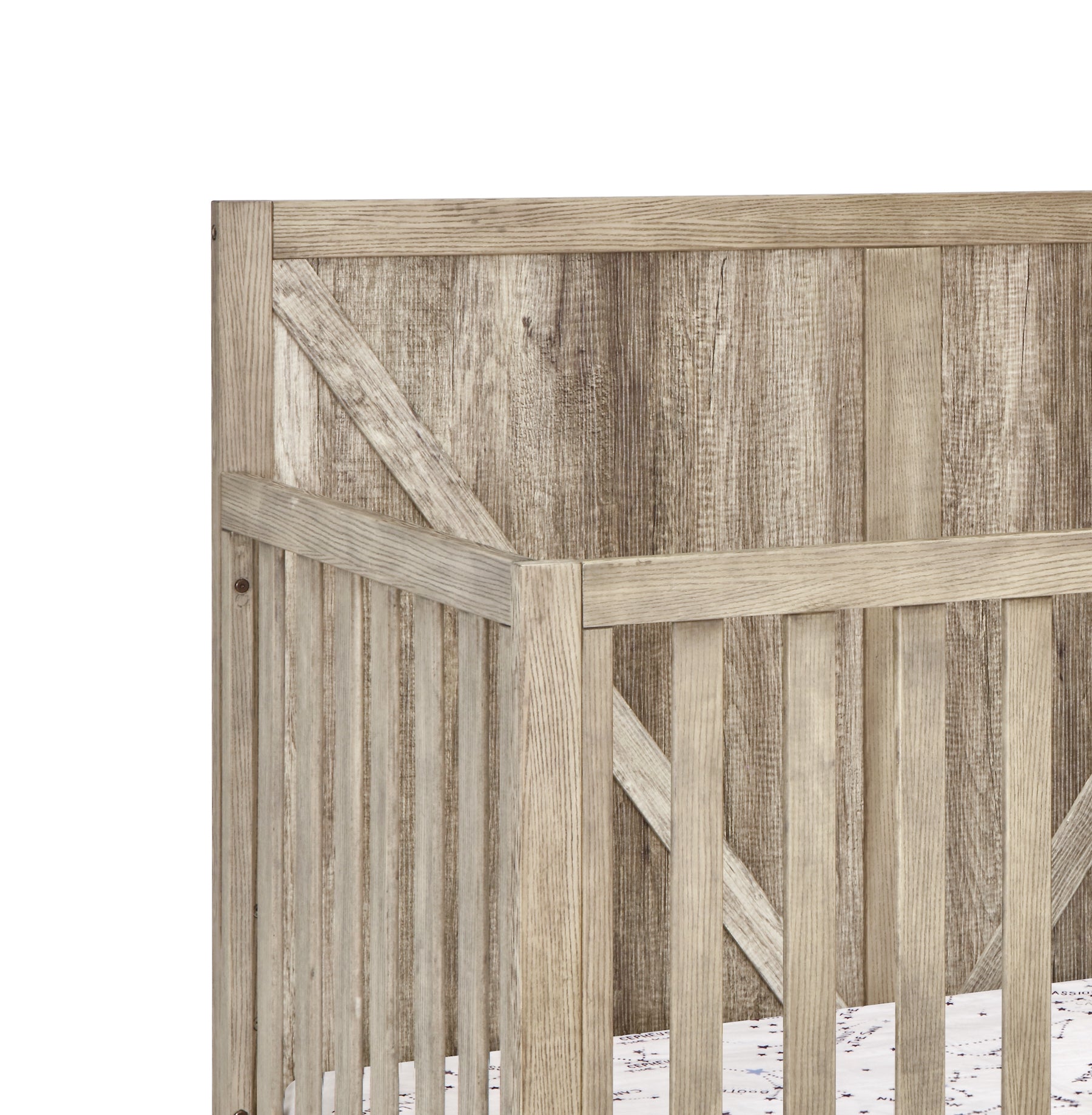 Barnside Toddler Guard Rail Vintage Chestnut Chestnut Wood