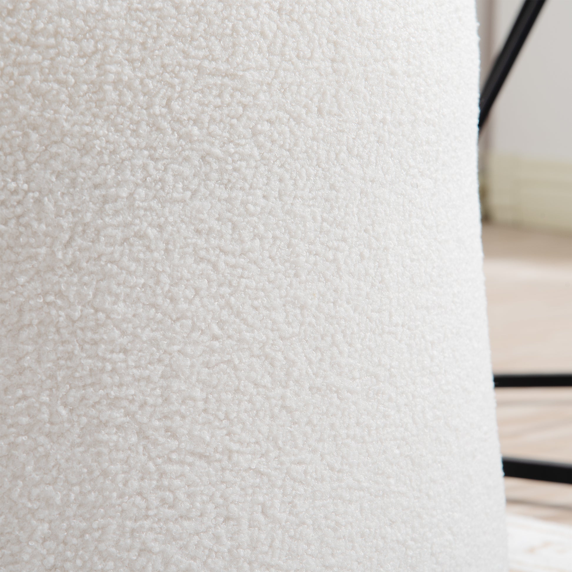 29.13" Wide Swivel Chair White Plush Plush