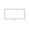 72 In. W X 36 In. H Black Framed Led Single Bathroom Vanity Mirror In Polished Crystal Bathroom Vanity Led Mirror With 3 Color Lights Mirror For Bathroom Wall Smart Lighted Vanity Mirror Matt Black Aluminium