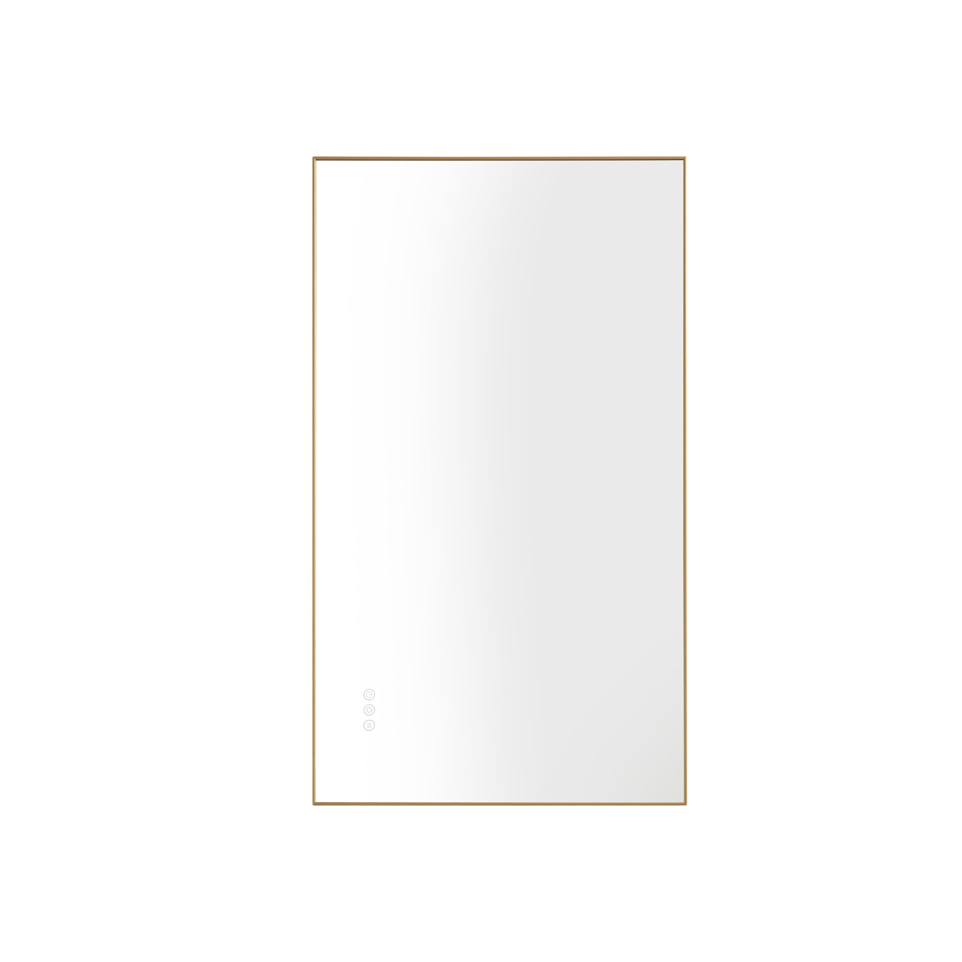 42X 24Inch Led Mirror Bathroom Vanity Mirror With Back Light, Wall Mount Anti Fog Memory Large Adjustable Vanity Mirror Gold Aluminium