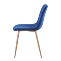 Dining Chair Blue 1Pc 1Ctn Blue Fabric