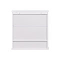 Wall Mounted Bathroom Cabinet With 2 Mirror Doors And Adjustable Shelf White Mdf