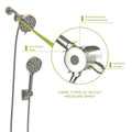 Multi Function Dual Shower Head Shower System With 4.7
