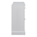 Kitchen Sideboard Storage Buffet Cabinet With 2 Drawers & 4 Doors Adjustable Shelves For Dining Room, Living Room Antique White Antique White Particle Board