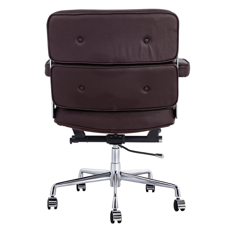 Lobby Office Chair Home And Office Brown Genuine Leather