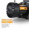 Mn Electric Winch 12V 12000Lbs Synthetic Rope Jeep Towing Truck Off Road 4Wd Black Aluminium