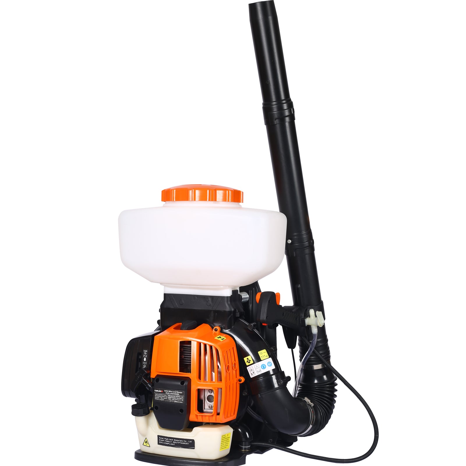 Backpack Fogger Sprayer,Mist And Duster Sprayer,Agricultural Fertilizatino Spray Dusting Machinemosquito Sprayer Mosquito Fogger,Epa Compliant 52Cc Two Cycle Egnine Orange Plastic