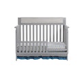 Hayes 4 In 1 Convertible Crib Gray Weathered Granite Gray Solid Wood