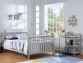 Hayes 4 In 1 Convertible Crib Gray Weathered Granite Gray Solid Wood