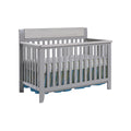 Hayes 4 In 1 Convertible Crib Gray Weathered Granite Gray Solid Wood
