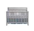 Hayes 4 In 1 Convertible Crib Gray Weathered Granite Gray Solid Wood