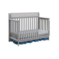 Hayes 4 In 1 Convertible Crib Gray Weathered Granite Gray Solid Wood