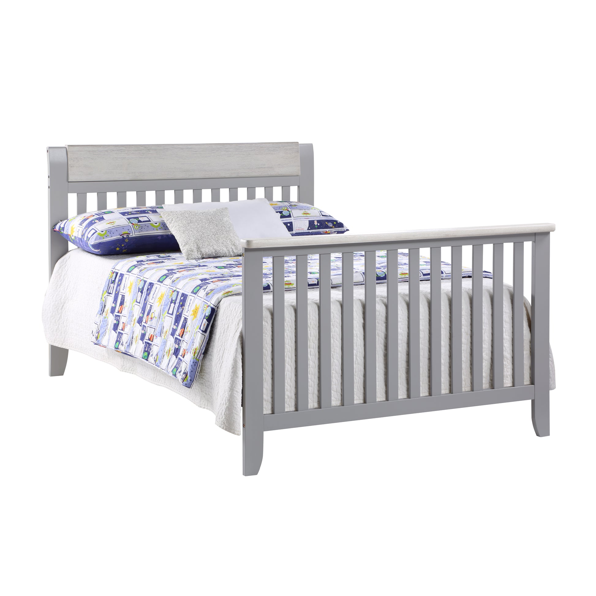 Hayes 4 In 1 Convertible Crib Gray Weathered Granite Gray Solid Wood
