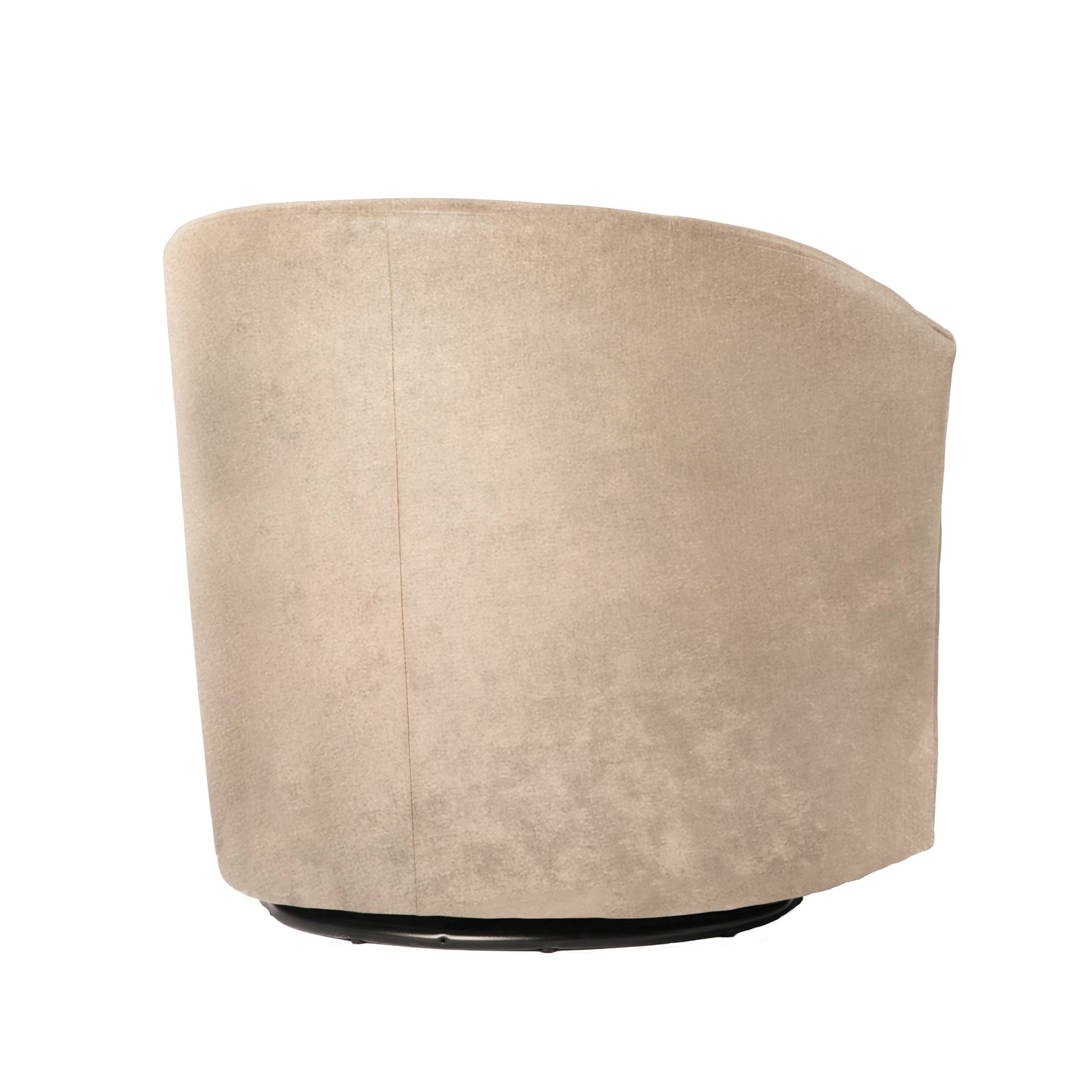 Eden Sand Swivel Chair Beige Foam Polyester