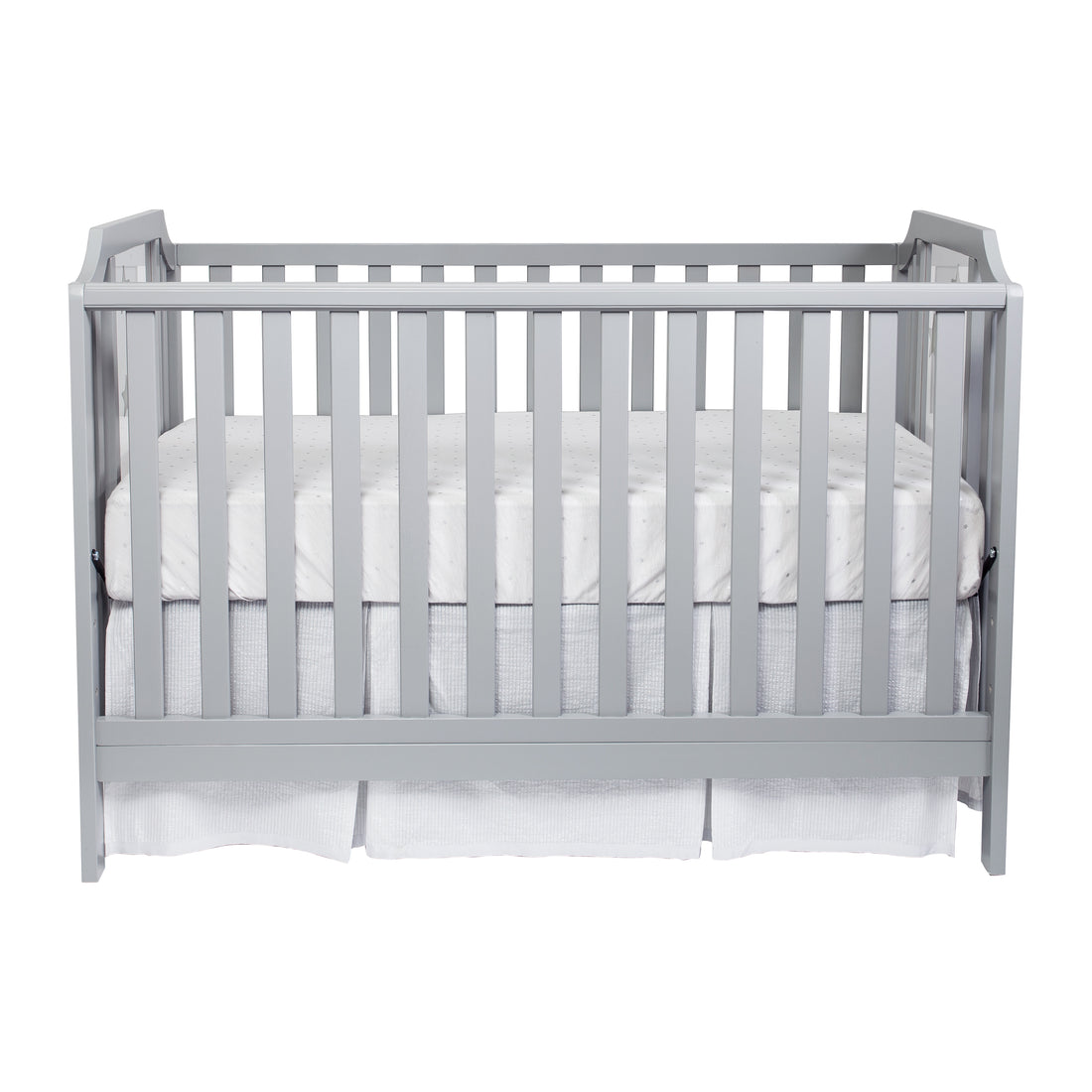 Celeste 3 In 1 Convertible Island Crib Light Gray Light Gray Solid Wood
