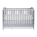 Celeste 3 In 1 Convertible Island Crib Light Gray Light Gray Solid Wood