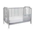 Celeste 3 In 1 Convertible Island Crib Light Gray Light Gray Solid Wood