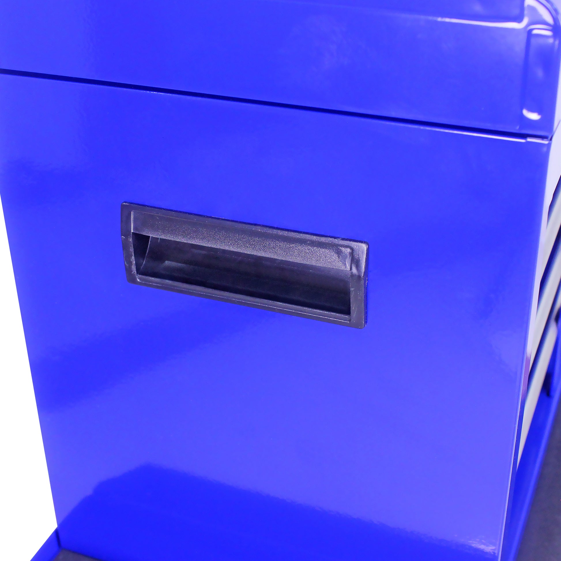 Detachable 5 Drawer Tool Chest With Bottom Cabinet And One Adjustable Shelf Blue Blue Metal