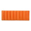 Metal Base Upholstered Bench For Bedroom For Entryway Orange Fabric
