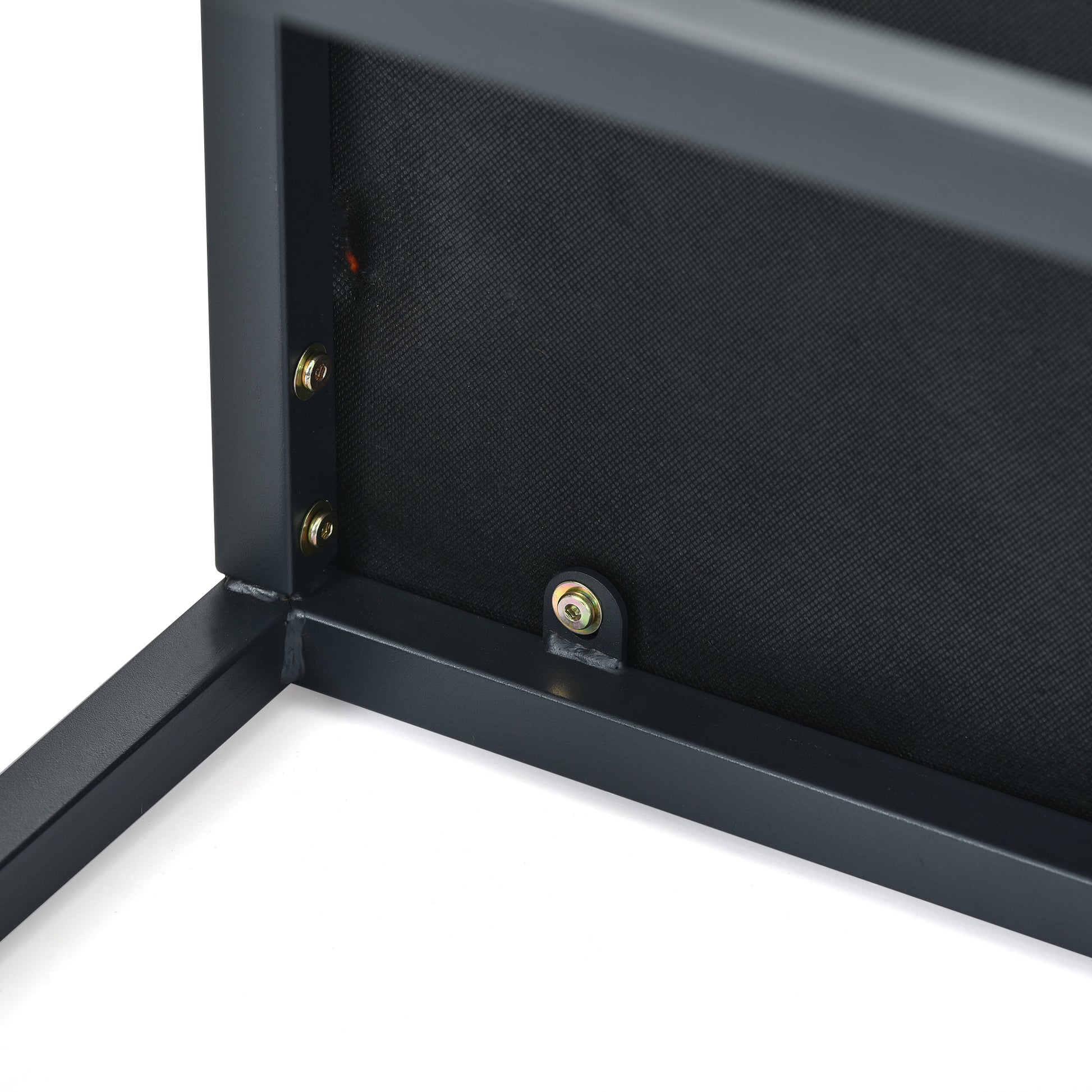 Metal Base Upholstered Bench For Bedroom For Entryway Orange Fabric