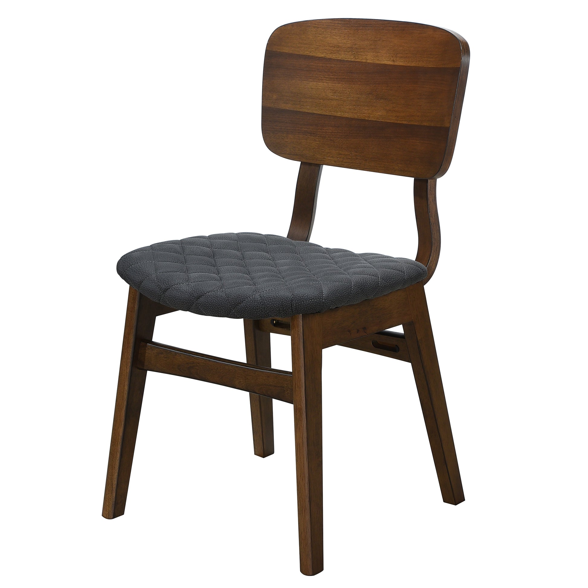 Modern Contemporary Solid Rubberwood 1Pc Writing Desk Of 3X Drawers And Wood Framed Chair Gray Walnut Finish Furniture Walnut Office Contemporary,Modern Solid Wood