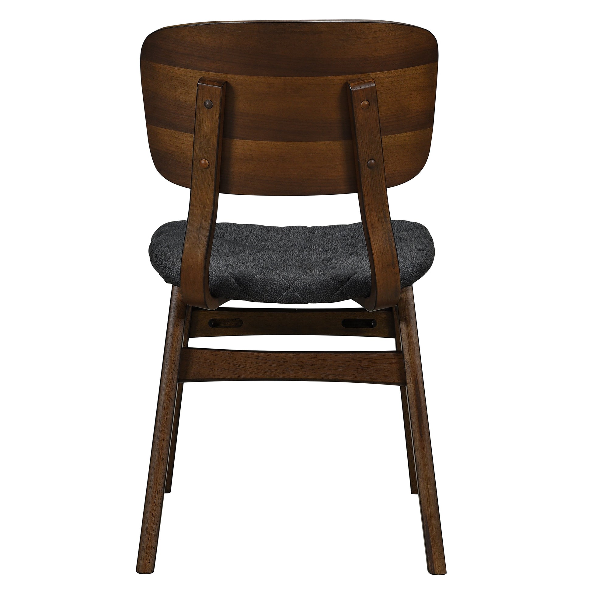 Modern Contemporary Solid Rubberwood 1Pc Writing Desk Of 3X Drawers And Wood Framed Chair Gray Walnut Finish Furniture Walnut Office Contemporary,Modern Solid Wood