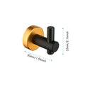 6 Piece Bathroom Towel Rack Set Wall Mount Matt Black Aluminium