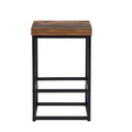 Farmhouse Kitchen Island Set With Drop Leaf And 2 Seatings,Dining Table Set With Storage Cabinet, Drawers And Towel Rack, Black Rustic Brown Black Kitchen Farmhouse Rectangular Kitchen Island Sets Rubberwood Solid Wood Small Less Than 40In