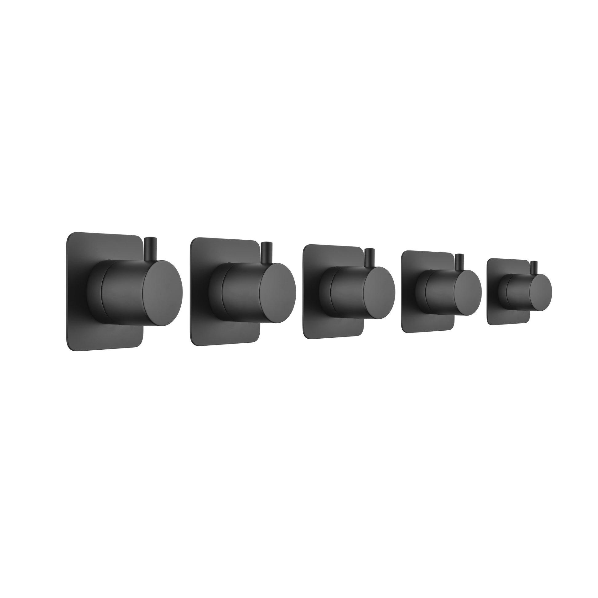 3 4" Cast Metal Volume Control Valvemaster Shower Volume Controladjustable Brass Handle Valve Body 1 Piece Matt Black Brass