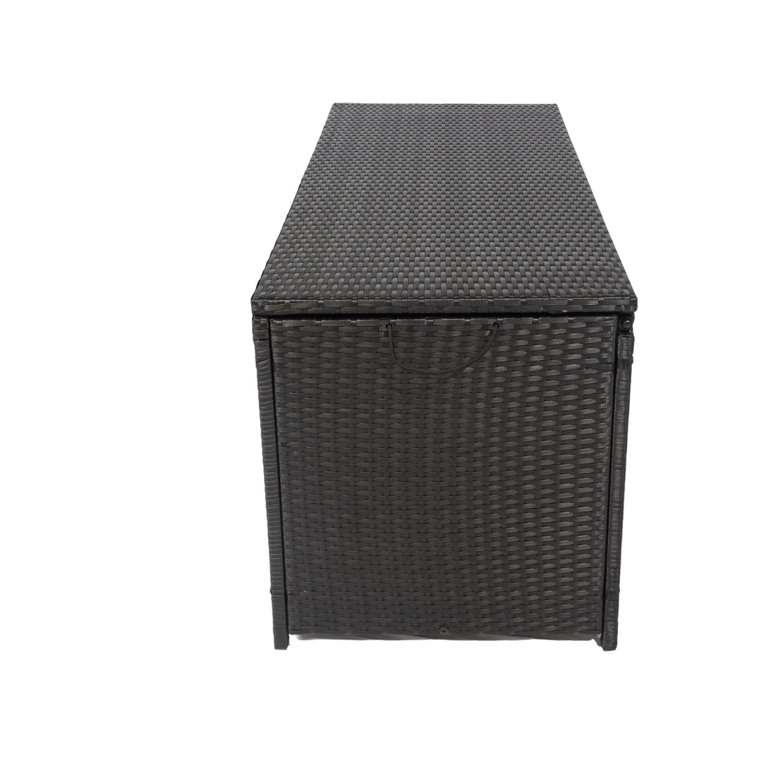 Outdoor Storage Box, 113 Gallon Wicker Patio Deck Boxes With Lid, Outdoor Cushion Storage Container Bin Chest For Kids Toys, Pillows, Towel Black No Sectional Black Rust Resistant Frame Water Resistant Cushion Garden & Outdoor American Traditional
