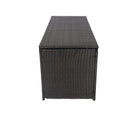 Outdoor Storage Box, 113 Gallon Wicker Patio Deck Boxes With Lid, Outdoor Cushion Storage Container Bin Chest For Kids Toys, Pillows, Towel Black No Sectional Black Rust Resistant Frame Water Resistant Cushion Garden & Outdoor American Traditional