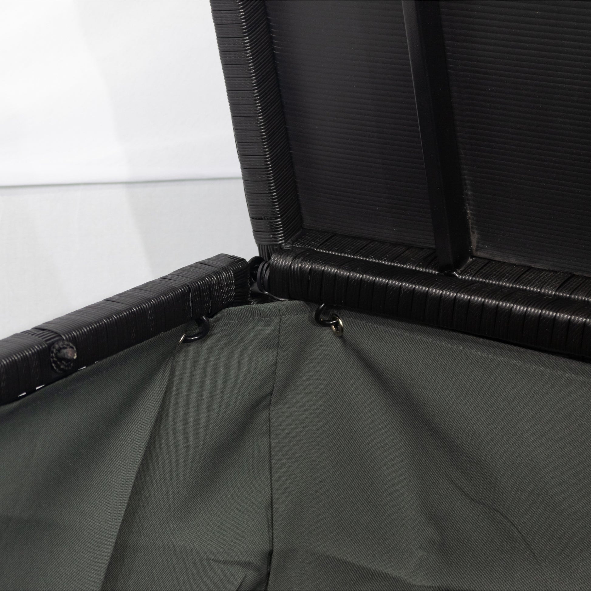 Outdoor Storage Box, 113 Gallon Wicker Patio Deck Boxes With Lid, Outdoor Cushion Storage Container Bin Chest For Kids Toys, Pillows, Towel Black No Sectional Black Rust Resistant Frame Water Resistant Cushion Garden & Outdoor American Traditional