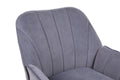 Modern Mid Century Chair Velvet Sherpa Armchair For Living Room Bedroom Office Easy Assemble Grey Foam Velvet