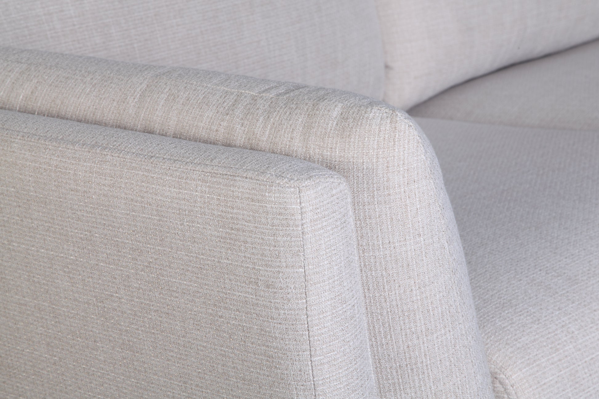 Janette Laf Sectional Oat Warm Grey Upholstered