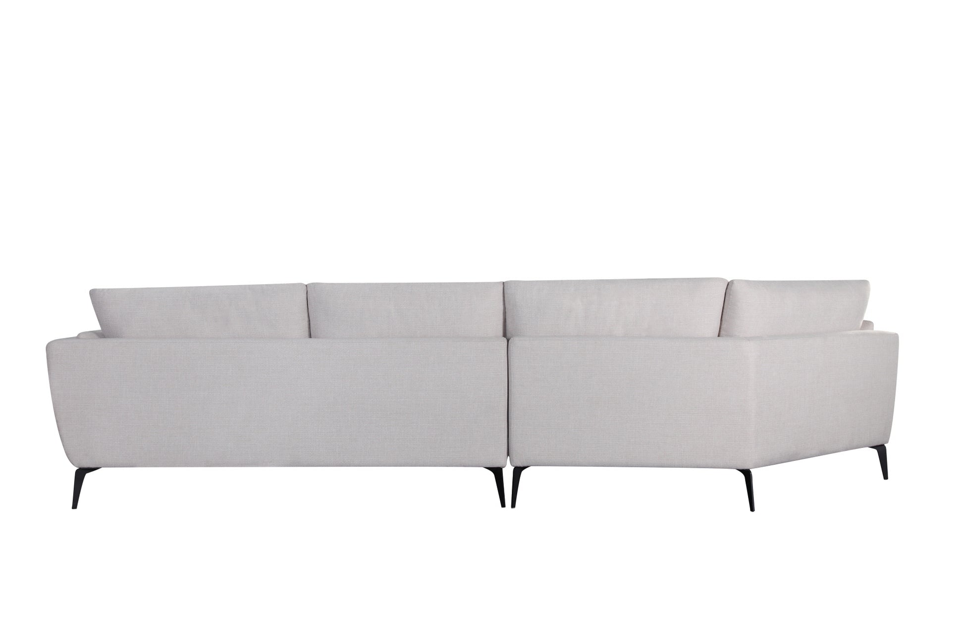 Janette Laf Sectional Oat Warm Grey Upholstered