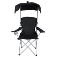Yssoa Canopy Lounge Chair With Sunshade For Camping, Hiking, Travel, And Other Outdoor Events, With Cup Holder, 21.6