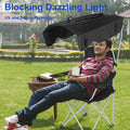 Yssoa Canopy Lounge Chair With Sunshade For Camping, Hiking, Travel, And Other Outdoor Events, With Cup Holder, 21.6